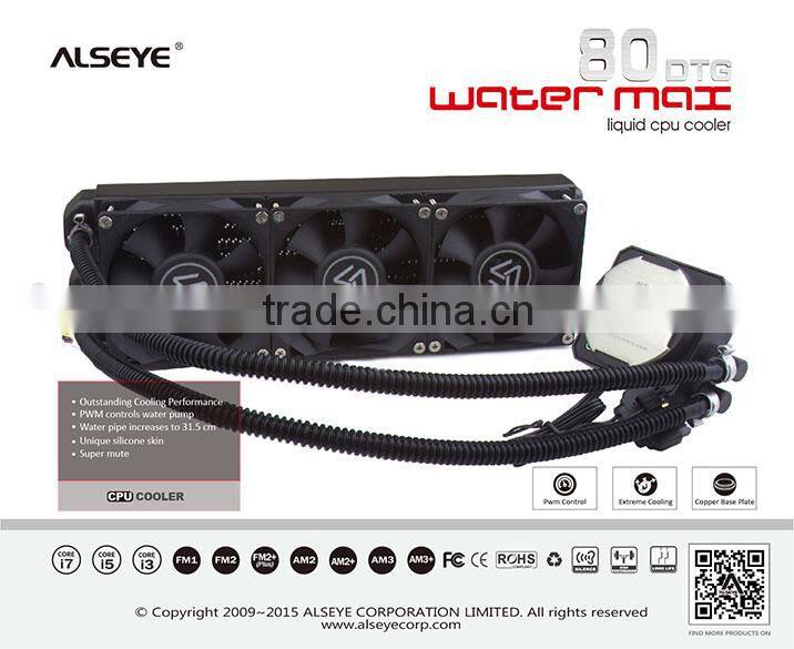 Alseye WATER MAX 80DTG as 12v car heater fan blower fan Liquid cooling with block thermoelectric cooler