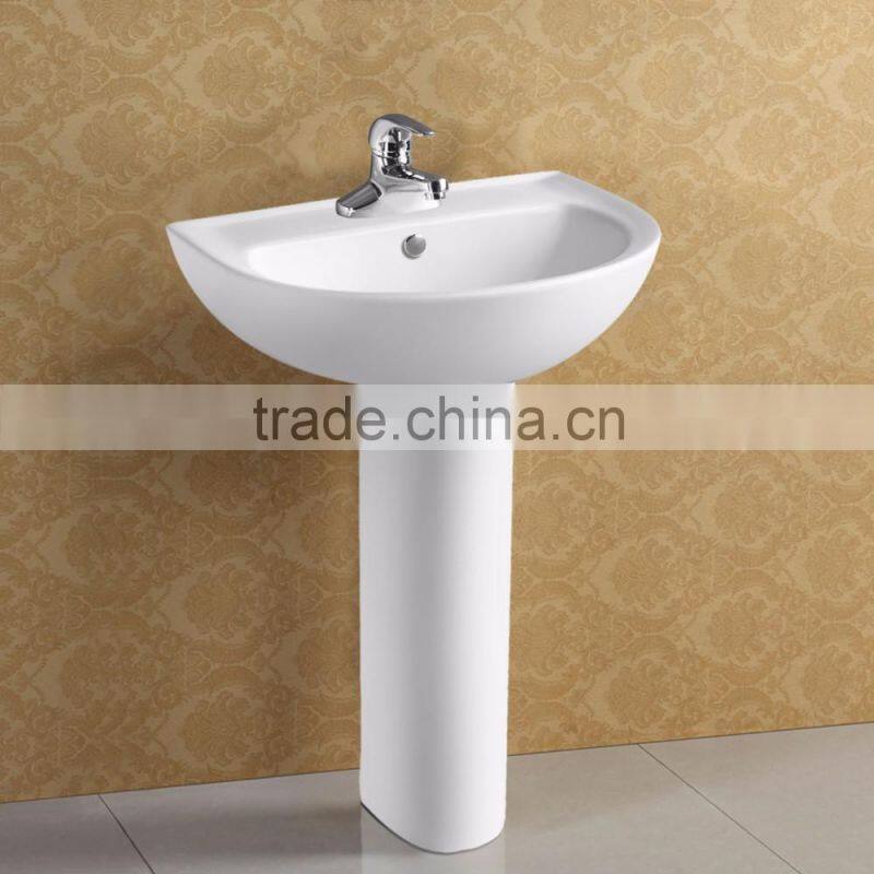 Free Standing Round Ceramic Sink