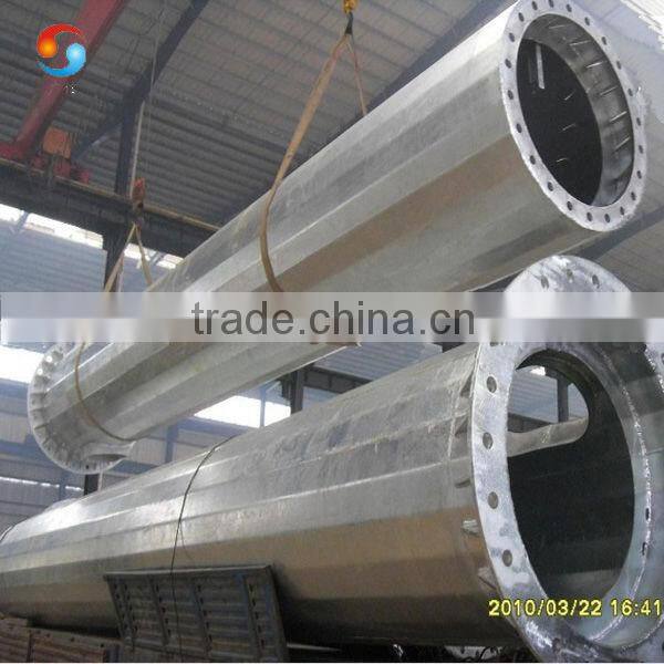 Galvanized Steel Tower Monopole Accessory Polygonal Communication Steel Pole Made In China