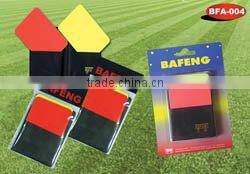 Red/Yellow card warn the player Warning card