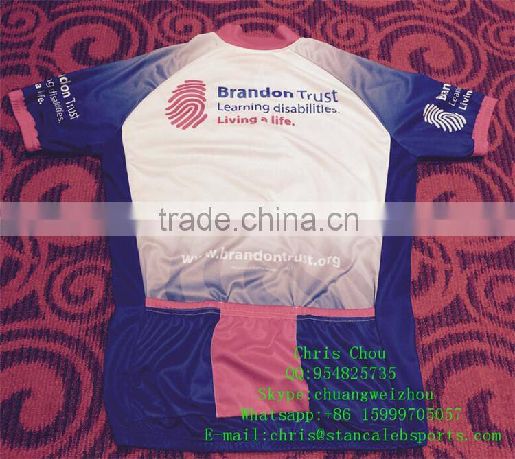 Stan Caleb China hot selling custom made women cheap cycling team wear bib shorts