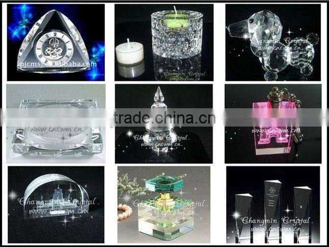 Cube 3D Laser Engraving Crystal Gifts For Dancer Favors Souvenior
