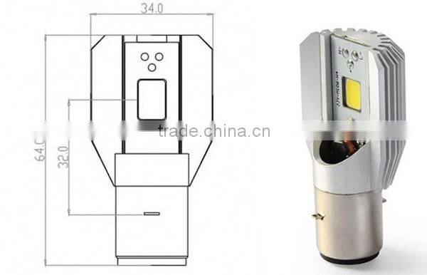 Motorcycle Led Headlight H4 BA20D Led Headlight Bulbs 12v 12w