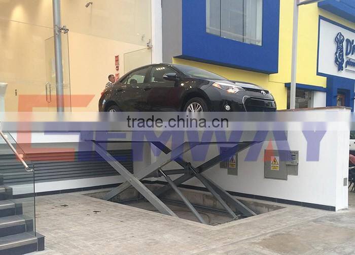 CE certification stationary hydraulic scissor lift car platform price