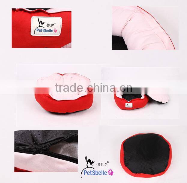 Round colorful product soft dog bed