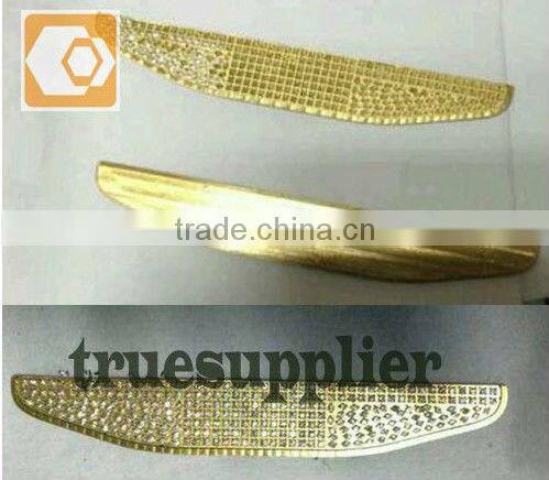 Gold plated crystals/diamond bottom cover for blackberry P9981