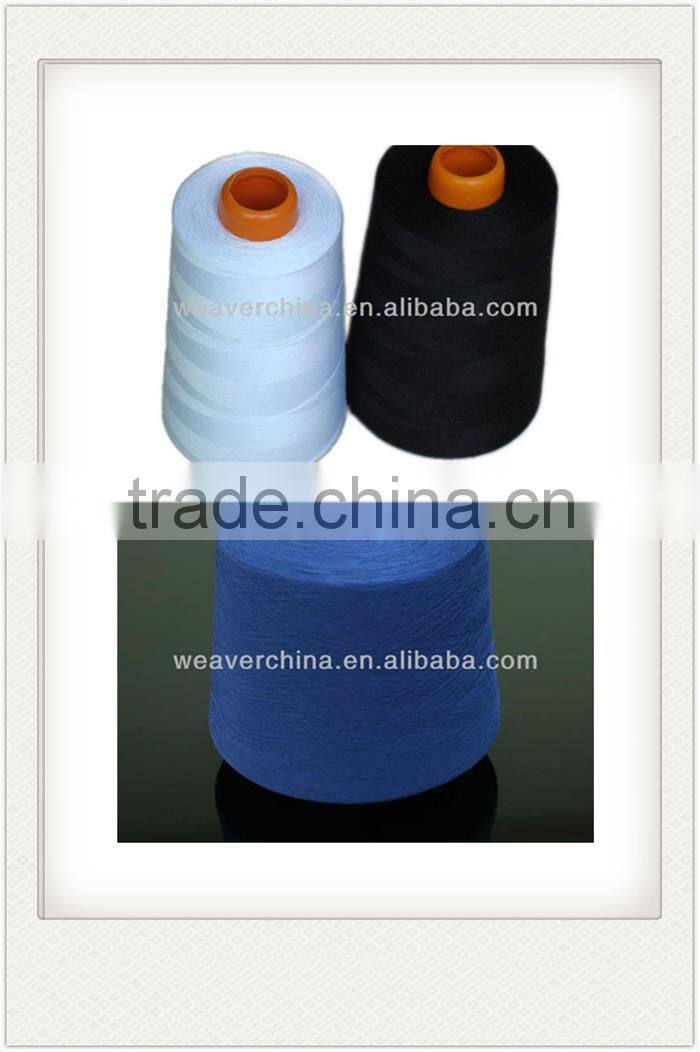 100% spum polyester yarn for sewing thread 24s/2 dyed