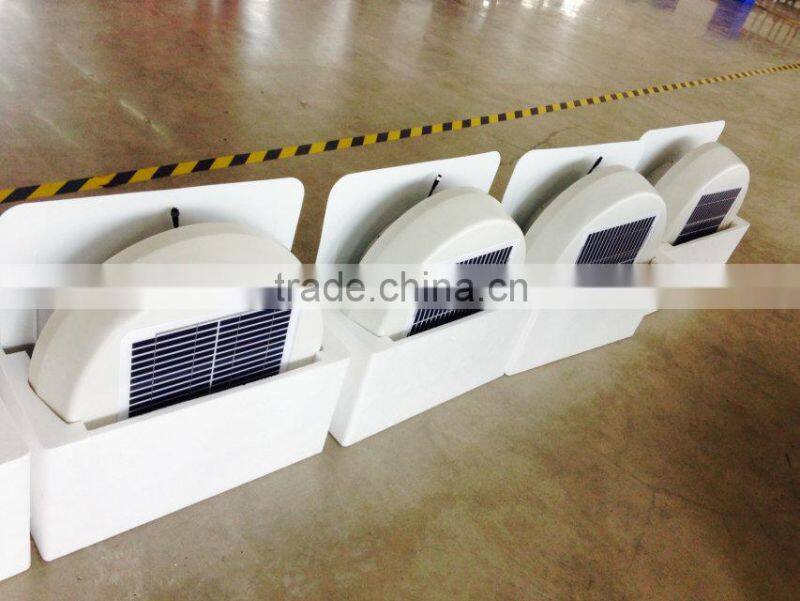 Solar powered roof mount solar exhaust vent