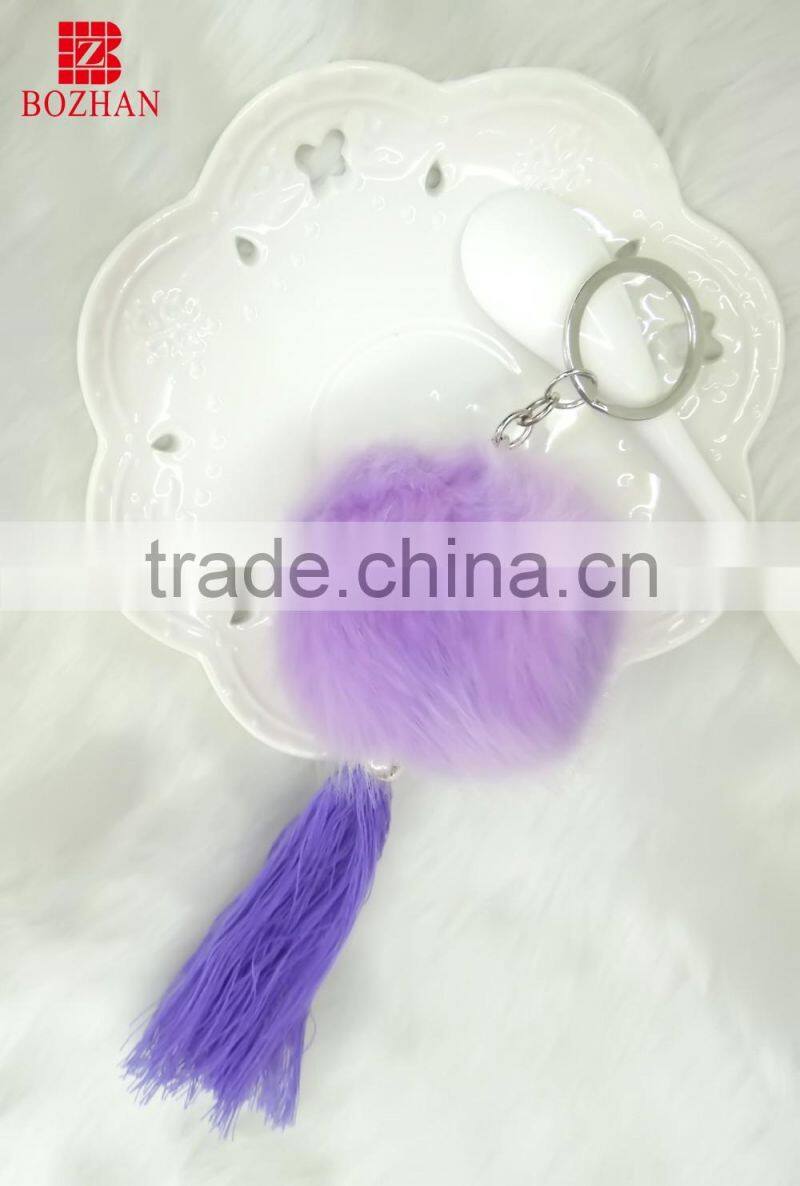 Good selling tassels plush key holder