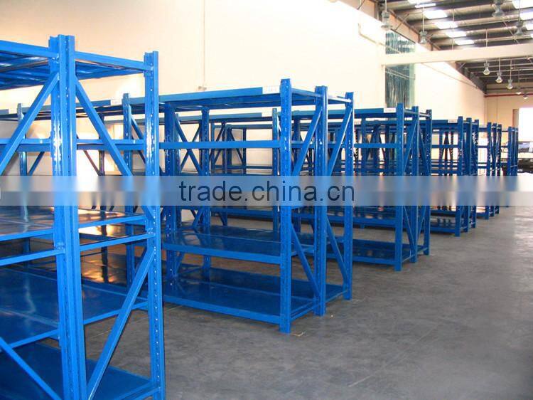 Top quality Q235B steel material long span shelving with steel shelving