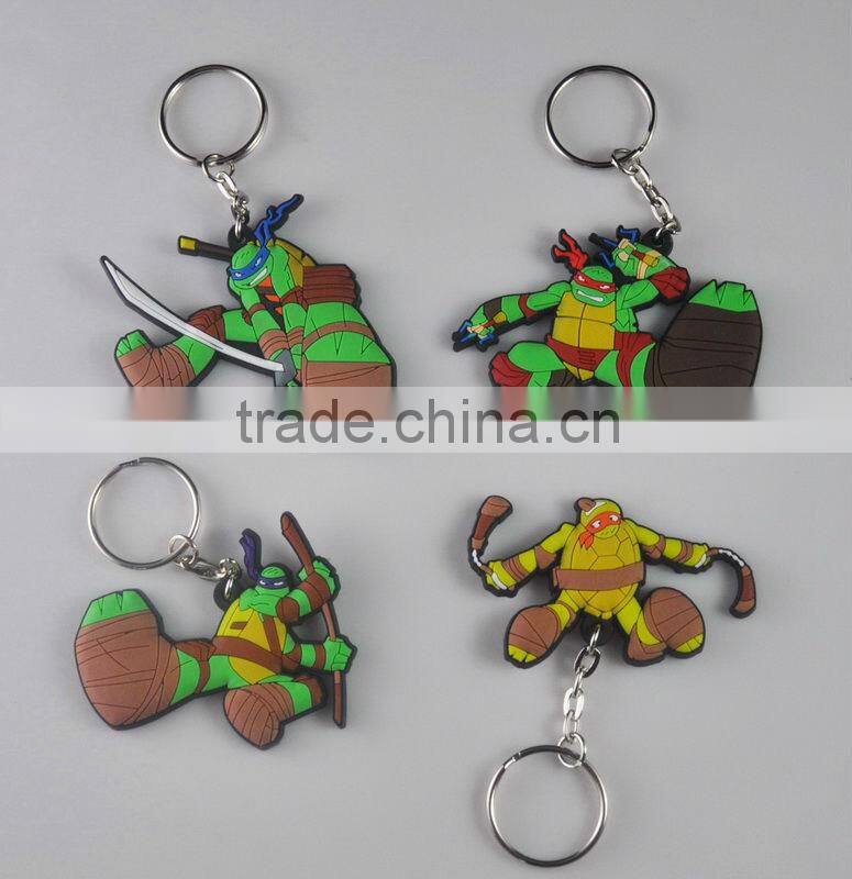 Hot sale rubber key holder , embossed 3d key chain, custom made rubber key ring