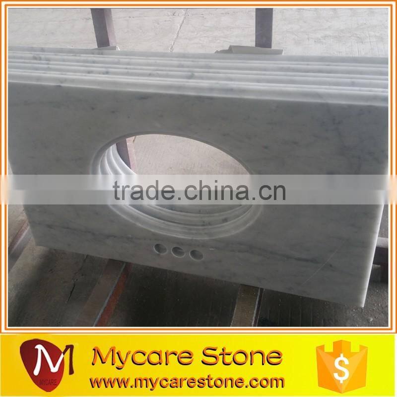 Bathroom Marble vanity top ceramic sink with vanity top