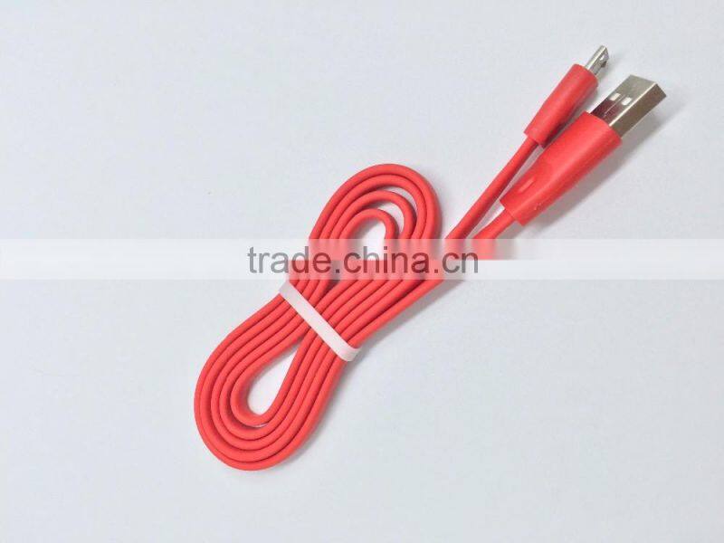 wholesale TPE jacket Fast Charging micro usb Data Sync power cord for iphone