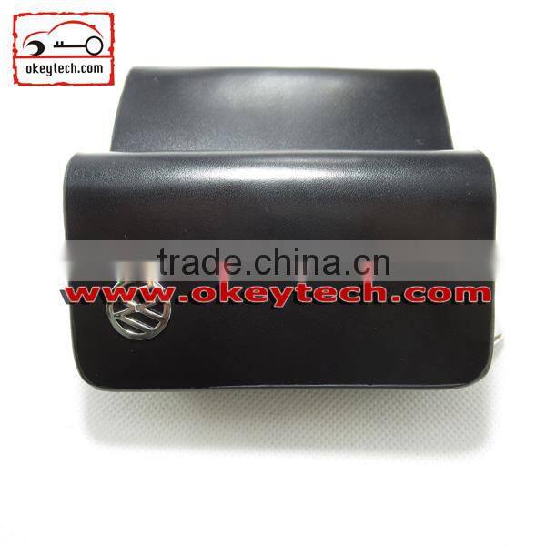 Okeytech car key wallet VW key wallet with chain for leather car key wallet