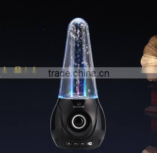 2016 hot selling led water dance speaker with bluetooth sport TF card