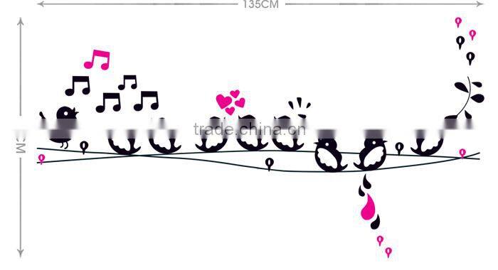 Dining Bedroom Living Room Wall Decal Vinyl Flock of Birds sticker