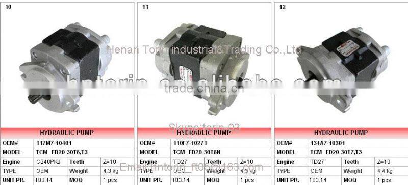 FD20-30Z5 Forklift Hydrualic Pump,Shimadzu/Kayaba/TCM Pump 117M7-10321