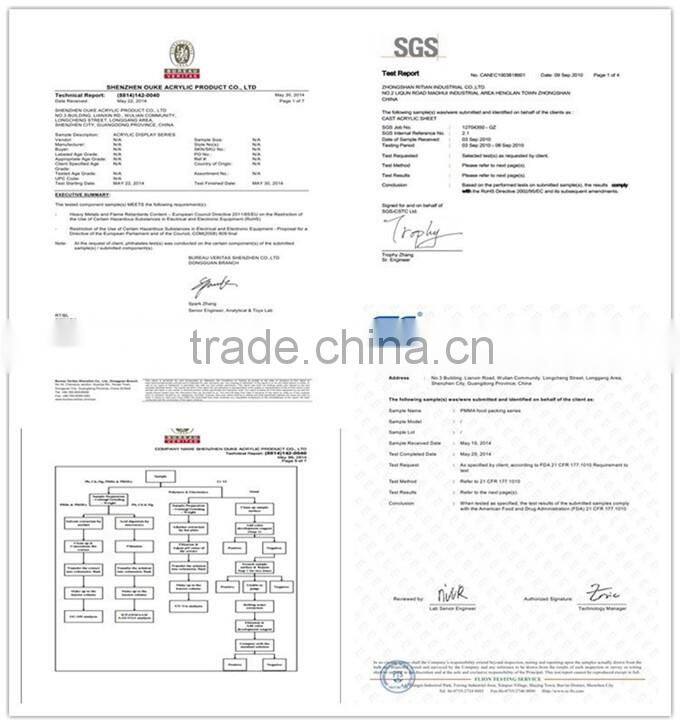 High quality clear acrylic makeup organizer display stand