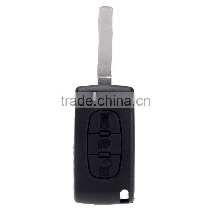Flip Remote Key Case Fob for C2 C3 C4 C5 C6 Quatre Light Symbol 3 BTS