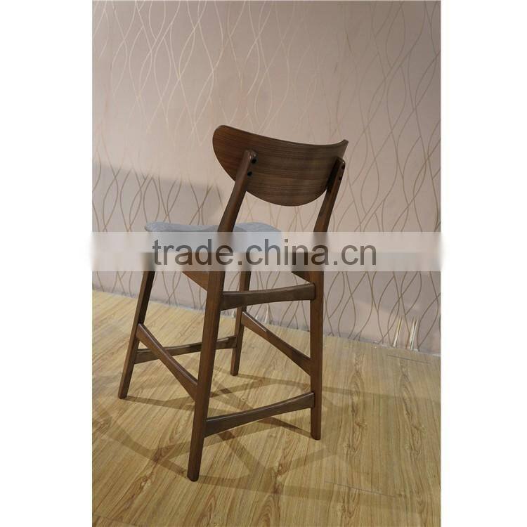 Wholesale Style Rubber Wood Dining Room Bar Chair Set