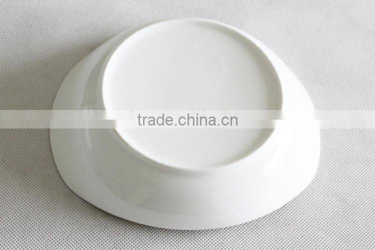 Wholesale boat shaped restaurant ceramic plate