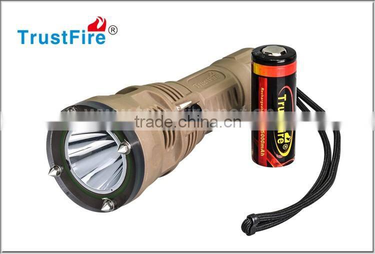TrustFire underwater diving flashlight 100M DF002 searching torch 650LM Lanterns underwater diving IPX8 torch lamp economic