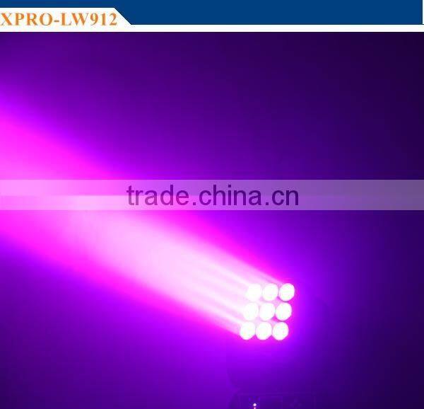 9*12w led moving head matrix rgbw 4-in-1 wash light