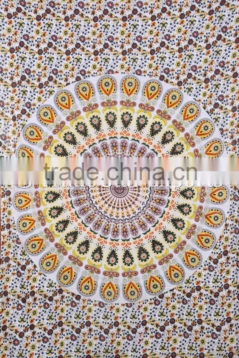 Ethnic Wall Hangings Indian Mandala Hippie Bohemian Wall Decoraiton Cotton Tapestry
