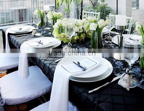 3D Satin Rosette Table Runner Ribbon Embroidery Table Runners