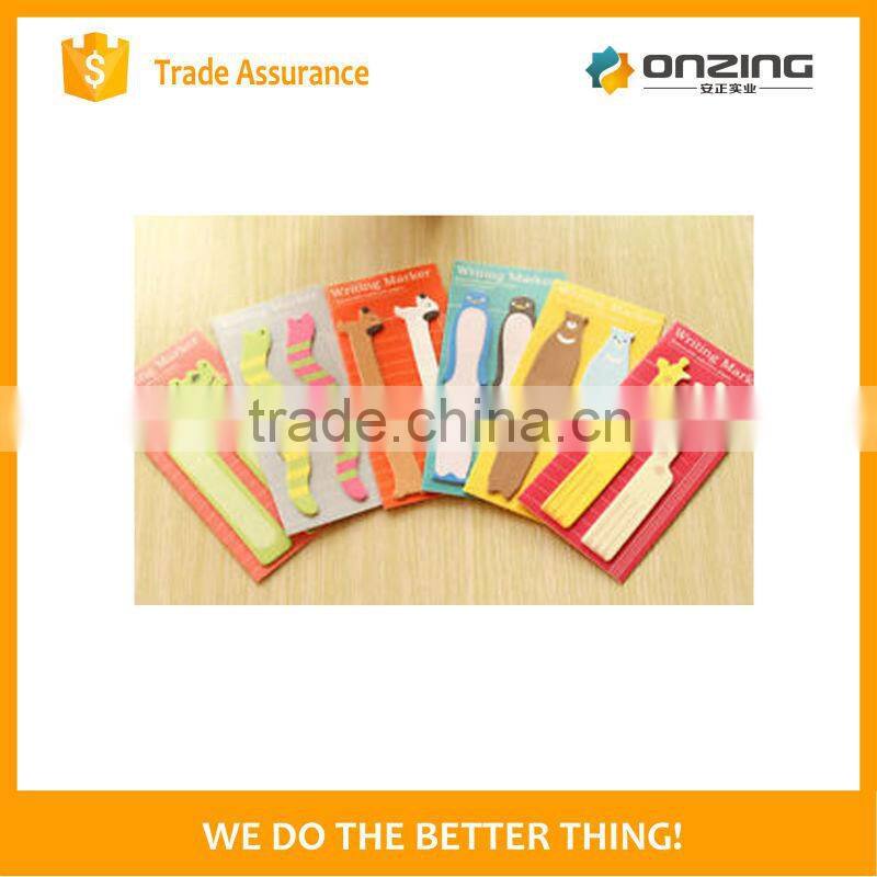 Onzing new custom die cut sticky notes with bottom card