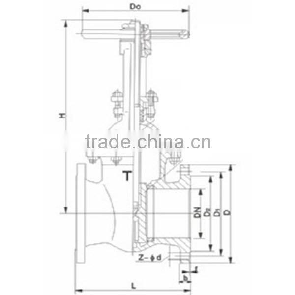 Flange Hard Sealing Wastewater Treatment Valve
