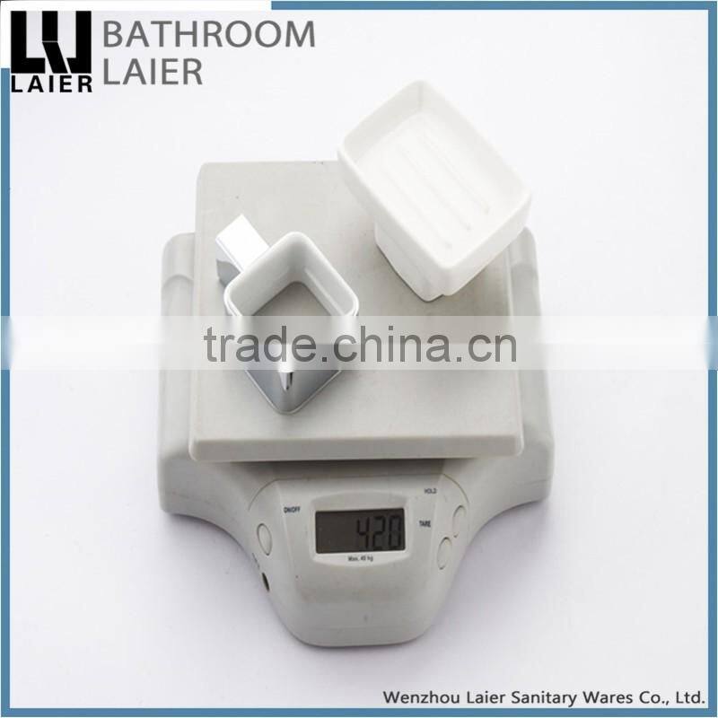 20839 hot selling euro style new square design zinc bathroom accessories wall mount soap dish