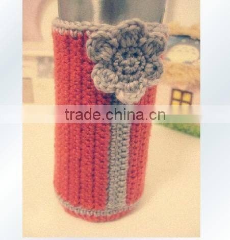 Jacquard knitted cup sleeve /The cup(mug) knitted cover
