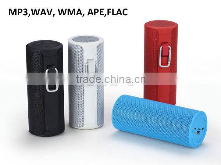 7W outdoor portable bluetooth speaker with big sound and hook