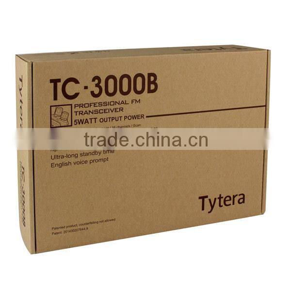 New Walkie Talkie TYT Tyera TC-3000B 4W 16CH UHF 400-520MHz Scan VOX Emergency Alarm Non-standard CTCSS/DCS code ham radio