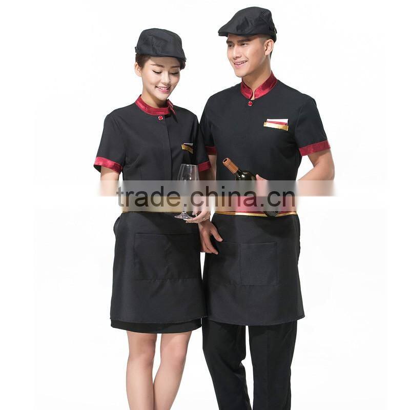 Top Quality hot sell stylish hotel modern restaurant uniforms