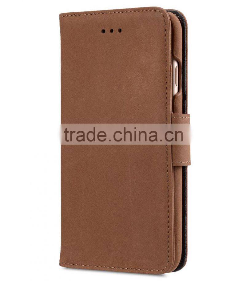 2016 classic Brown Wallet case MOBILE PHONE COVER Leather Case for Apple iPhone 7 Plus (5.5")