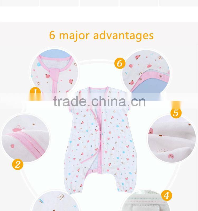 70% bamboo 30% cotton infant baby straddle sleeping bag for summer