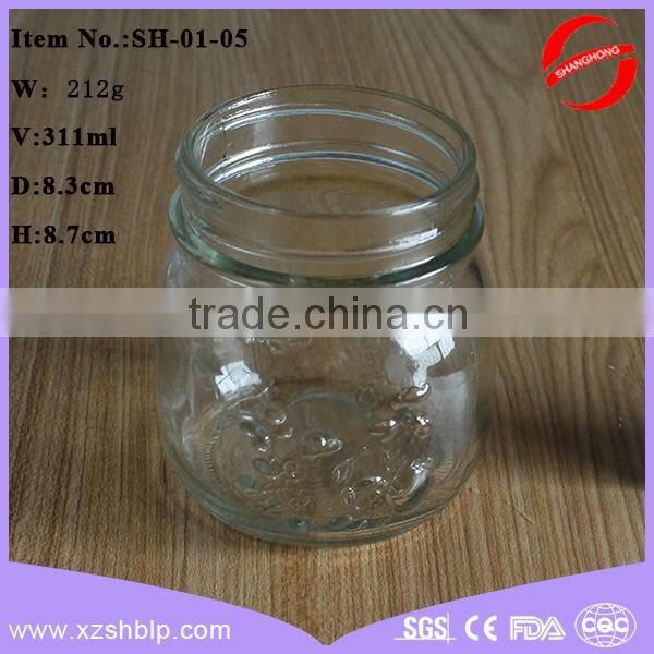 high transparency flint carved fruit juice glass bottle Wholesale