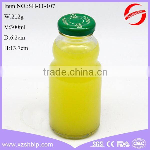 230ml hot sale glass fruit juice bottle/Soft Drink Glass Bottle