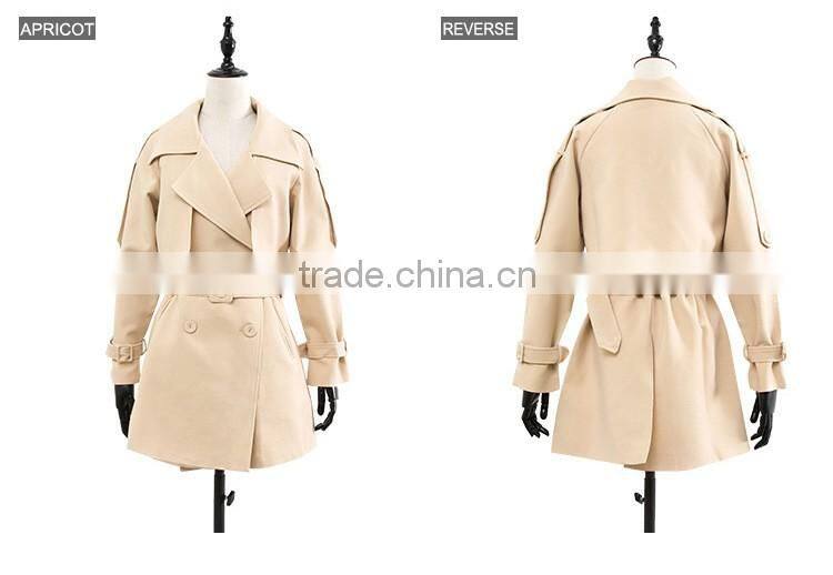 Autumn Winter New Loose Jacket With Belt Women Coat Female Fashion