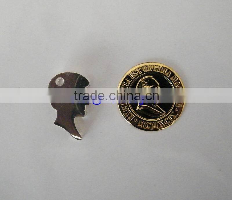 letter die cut metal key chain, custom car logo keyring