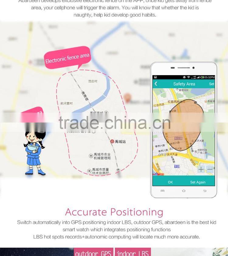 2016 Newest arrival kids gps bracelet kids g36 gps smart watch phone