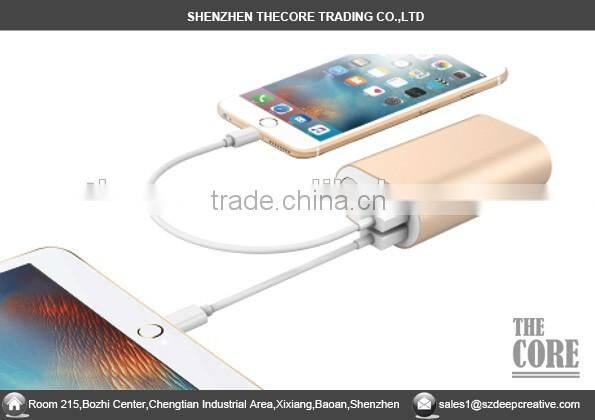 PB-8 Aluminium case 10000mah dual USB power bank, 10000mah power bank with two USB ports