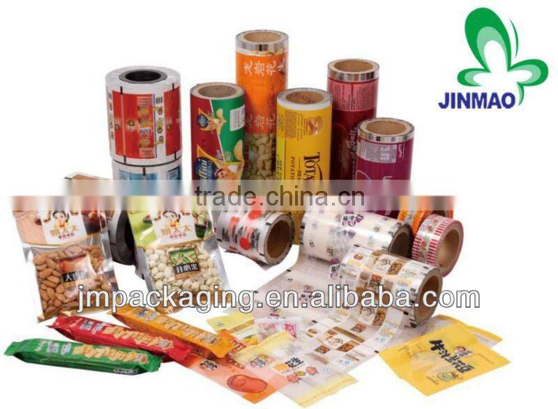 Custom printed packaging roll film