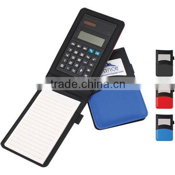 Pretty vertical pocket size leather note pad