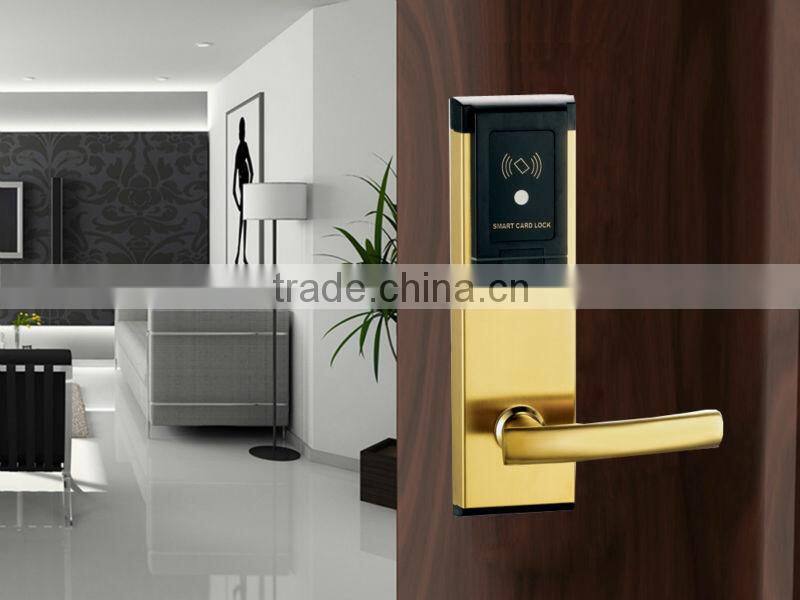 Electronic card lock with stable hotel system extensive used in hotel