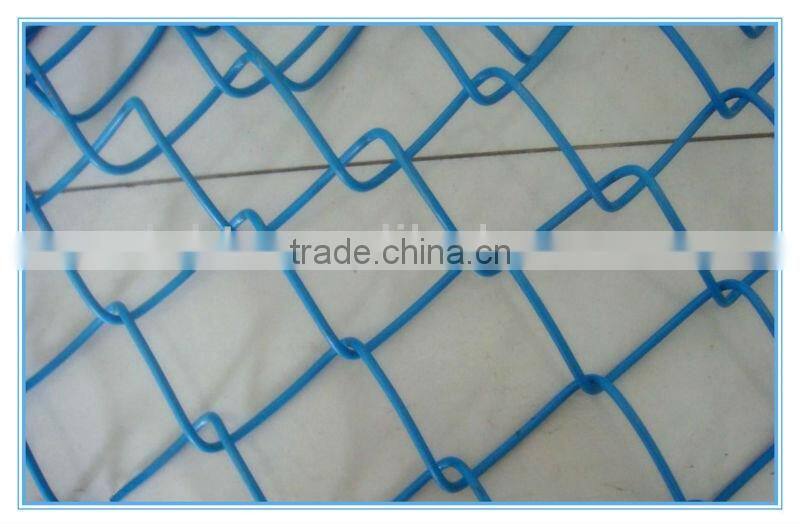 chain link fence with PVC covering