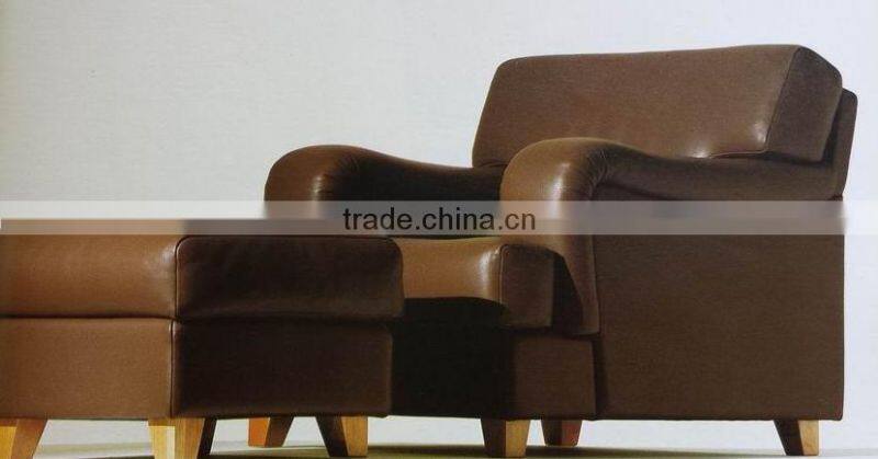 leather sofa chair and ottoman