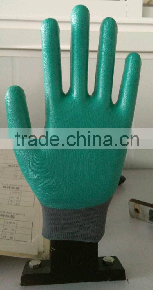 High Quality 13G Nitrile Coated safety gloves and industrial gloves--nitrile palm coated gloves